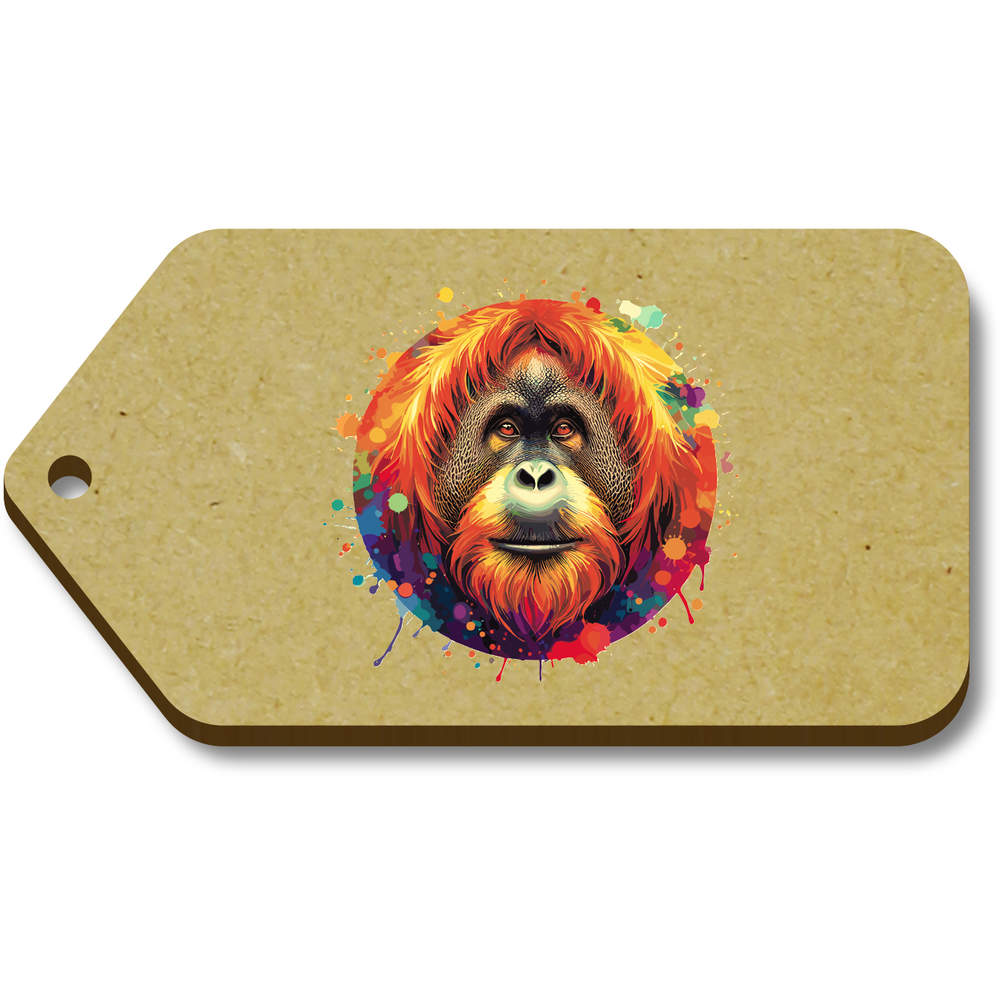'Colourful Orangutan' Gift / Luggage Tags (TG047491)