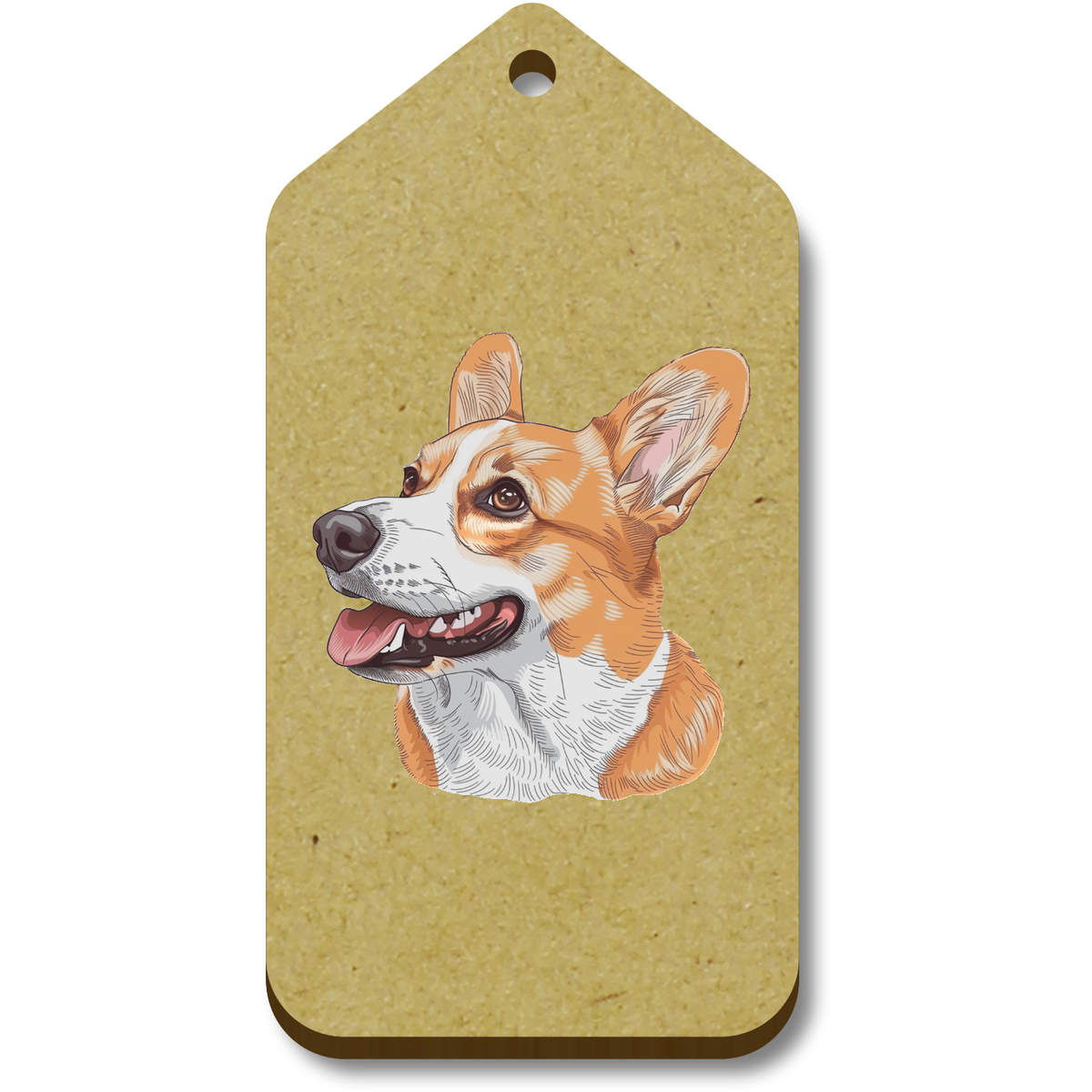 'Open Mouth Welsh Corgi' Gift / Luggage Tags (TG048949)