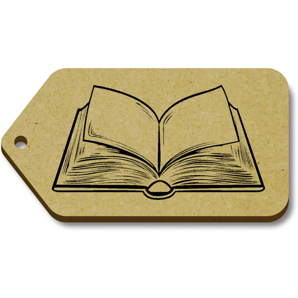 10 x 'Open Book' 66mm x 34mm Gift Tags (TG00132867)