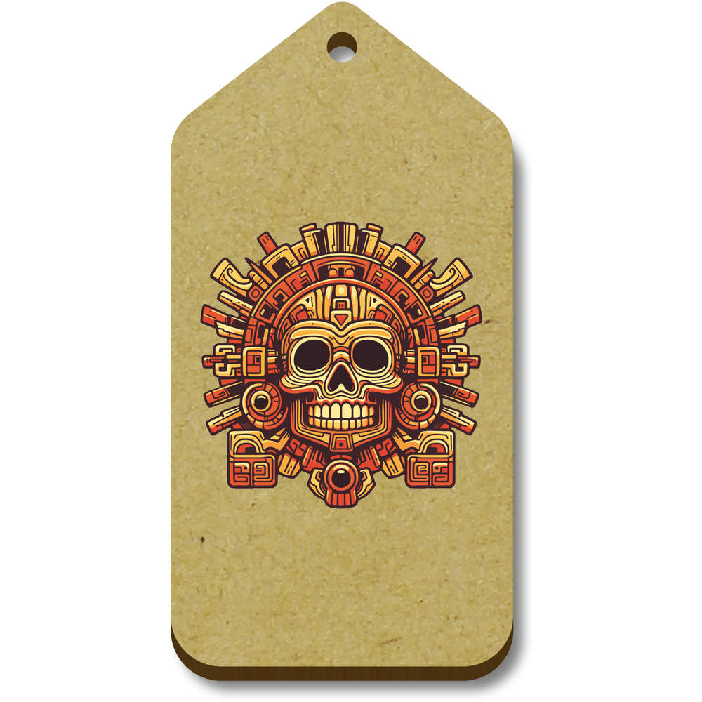 10 x 'Aztec Skull' 66mm x 34mm Gift Tags (TG00132911)