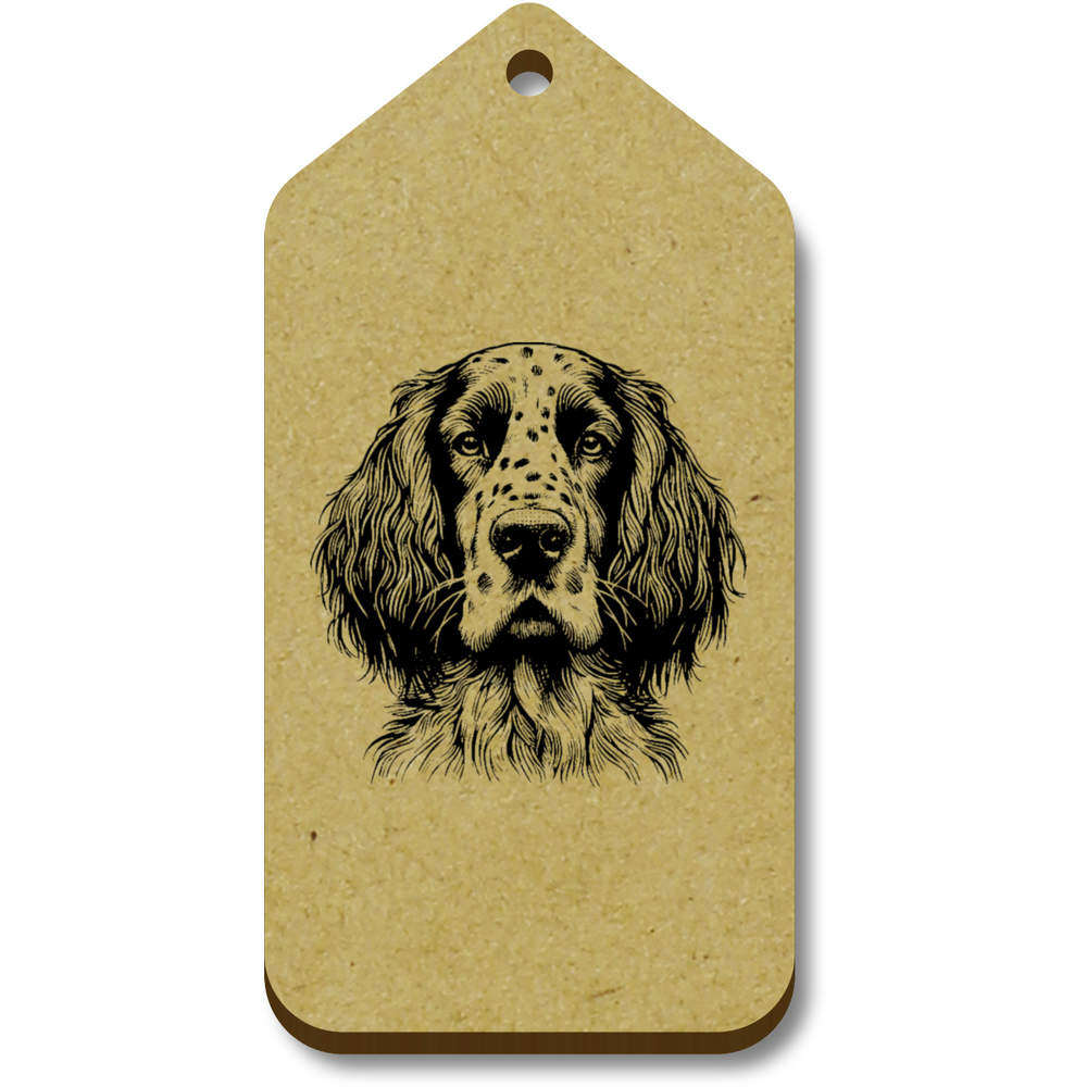 10 x 'English Setter Dog' 66mm x 34mm Gift Tags (TG00133539)