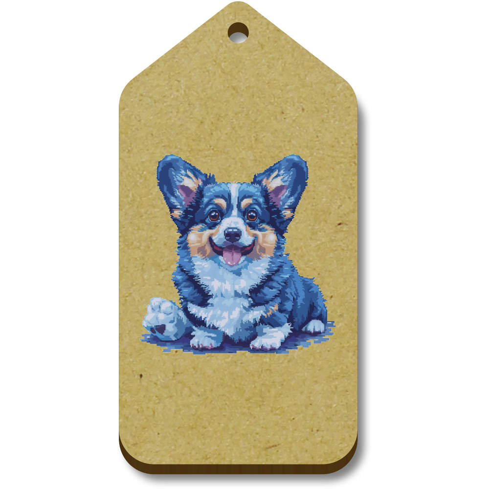 'Blue Corgi Pixel Art' Gift / Luggage Tags (TG050263)