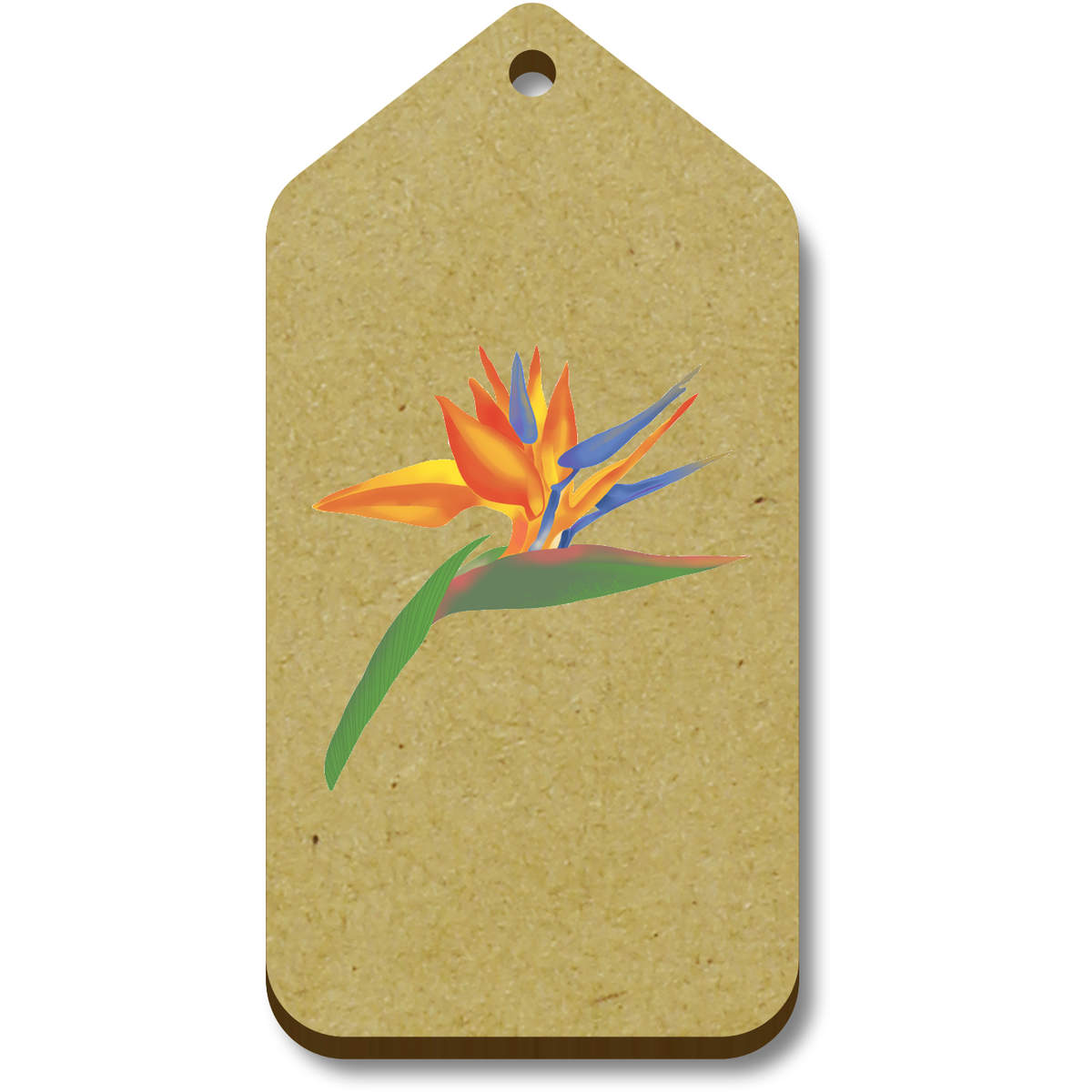 'Bird Of Paradise Flower' MDF Gift / Luggage Tags - Present Tags for Wrapping, Crafts and Travel (TG050934)