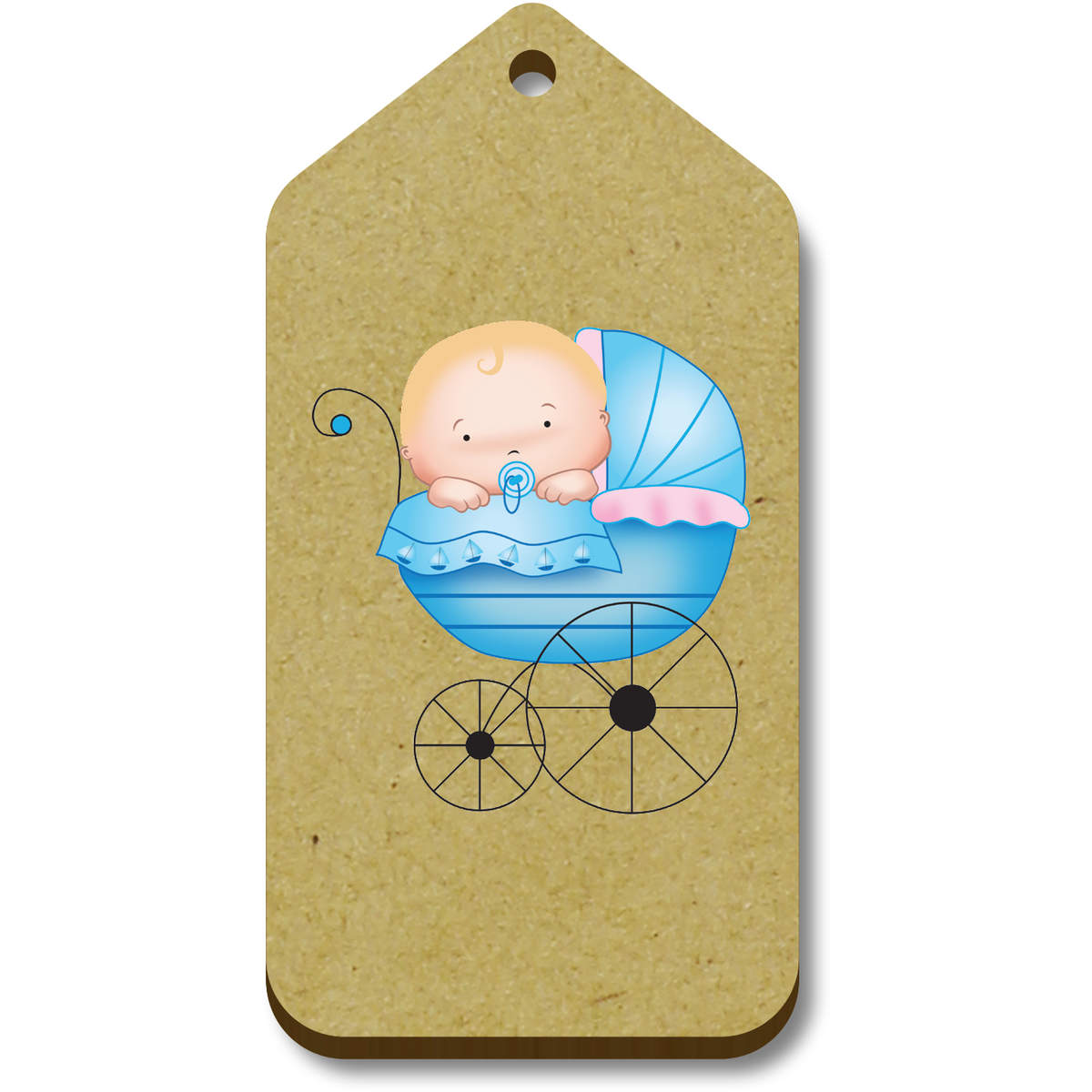 10 x 'Baby Boy' 66mm x 34mm Gift Tags (TG00135549)