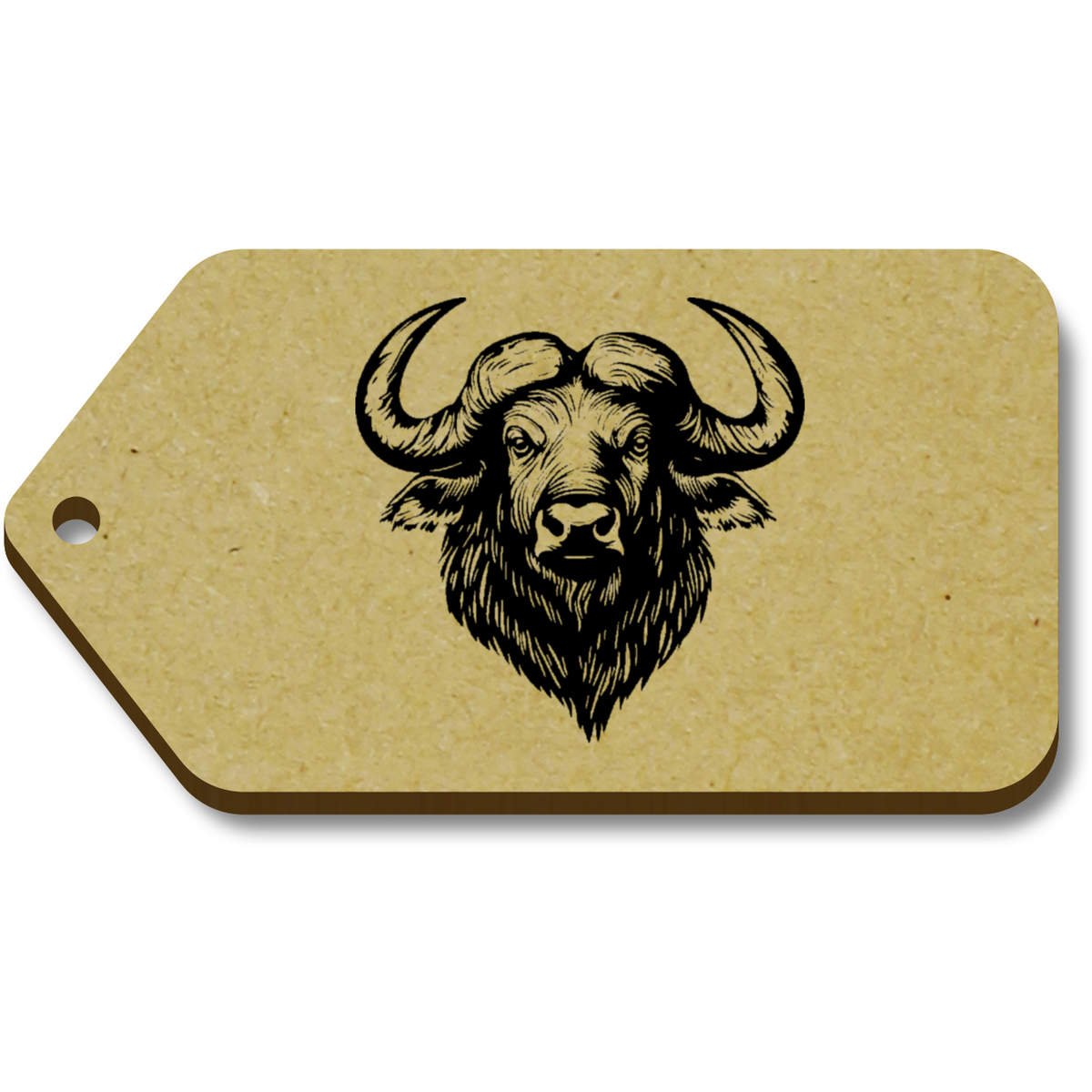 'African Buffalo Head' Gift / Luggage Tags (TG051433)