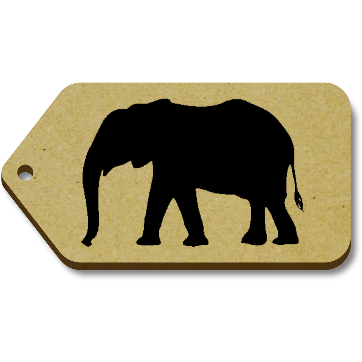 'Elephant Silhouette' Gift / Luggage Tags (TG051735)