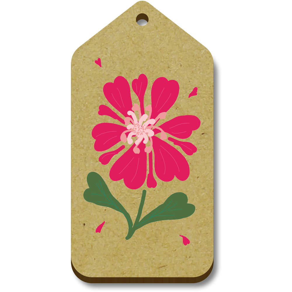 10 x 'Flower Blowing In The Wind' 66mm x 34mm Gift Tags (TG00138326)
