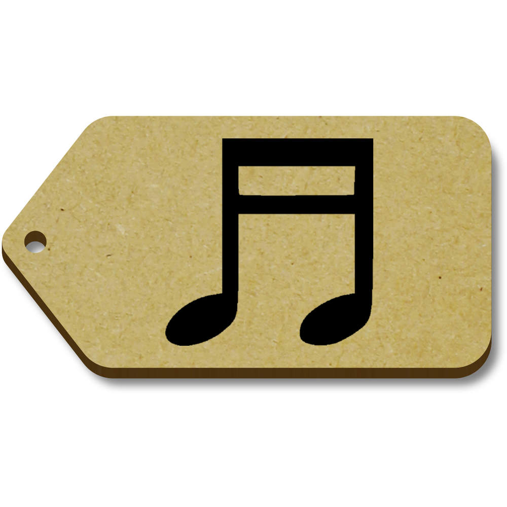 10 x 'Beamed Sixteenth Note' 66mm x 34mm Gift Tags (TG00138660)
