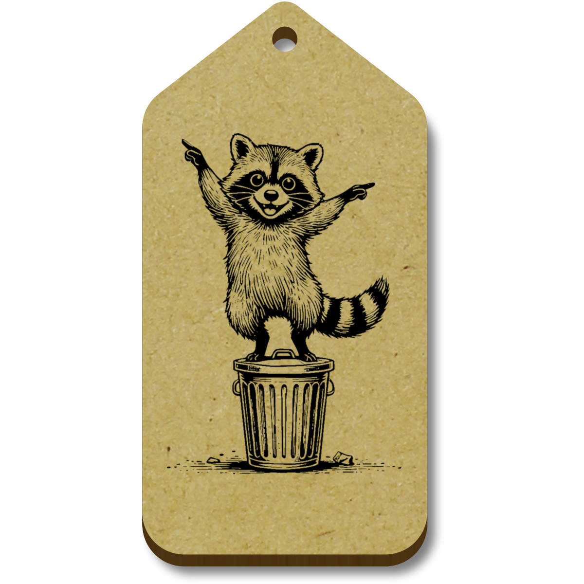 'Dancing Raccoon On Trash Can' Gift / Luggage Tags (TG052686)