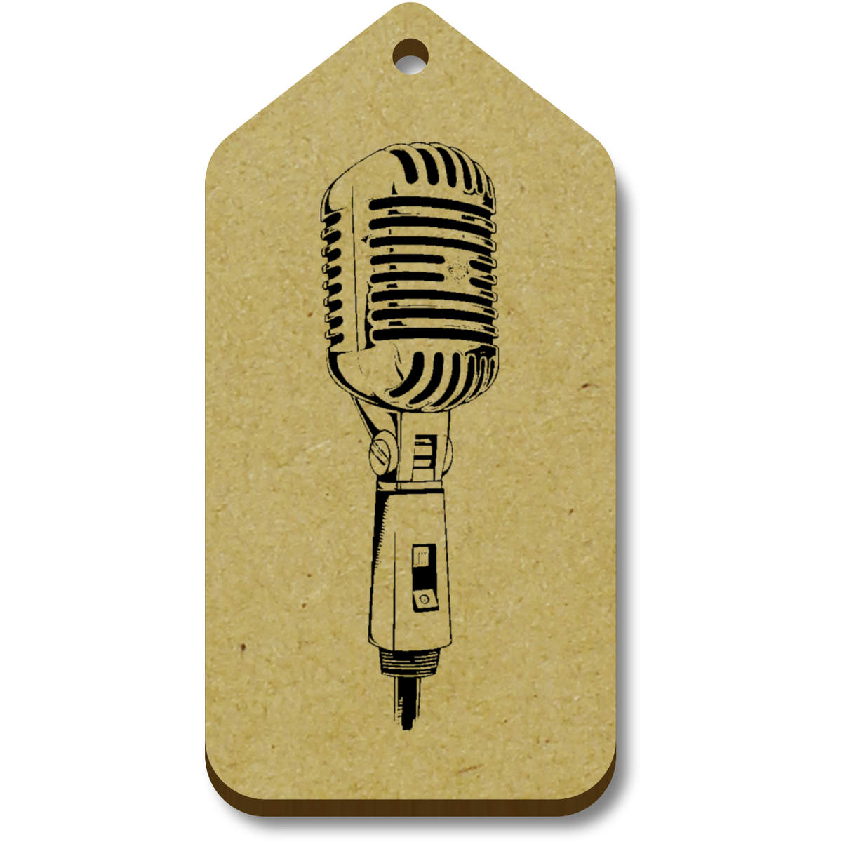 'Single Microphone ' Gift / Luggage Tags (TG052700)
