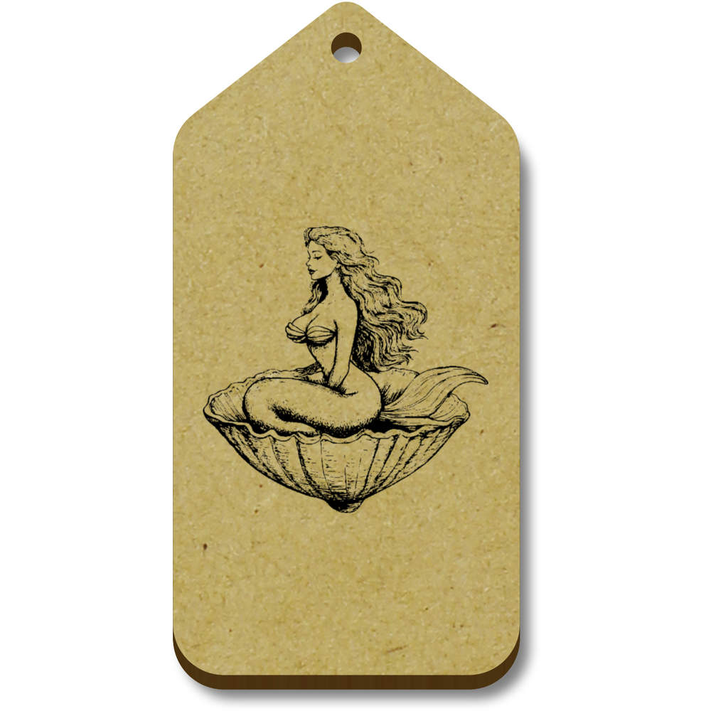 'Mermaid Sitting in a Clam Shell' Gift / Luggage Tags (TG053368)