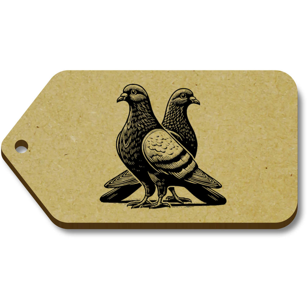 10 x 'Pigeon Friends' 66mm x 34mm Gift Tags (TG00141012)
