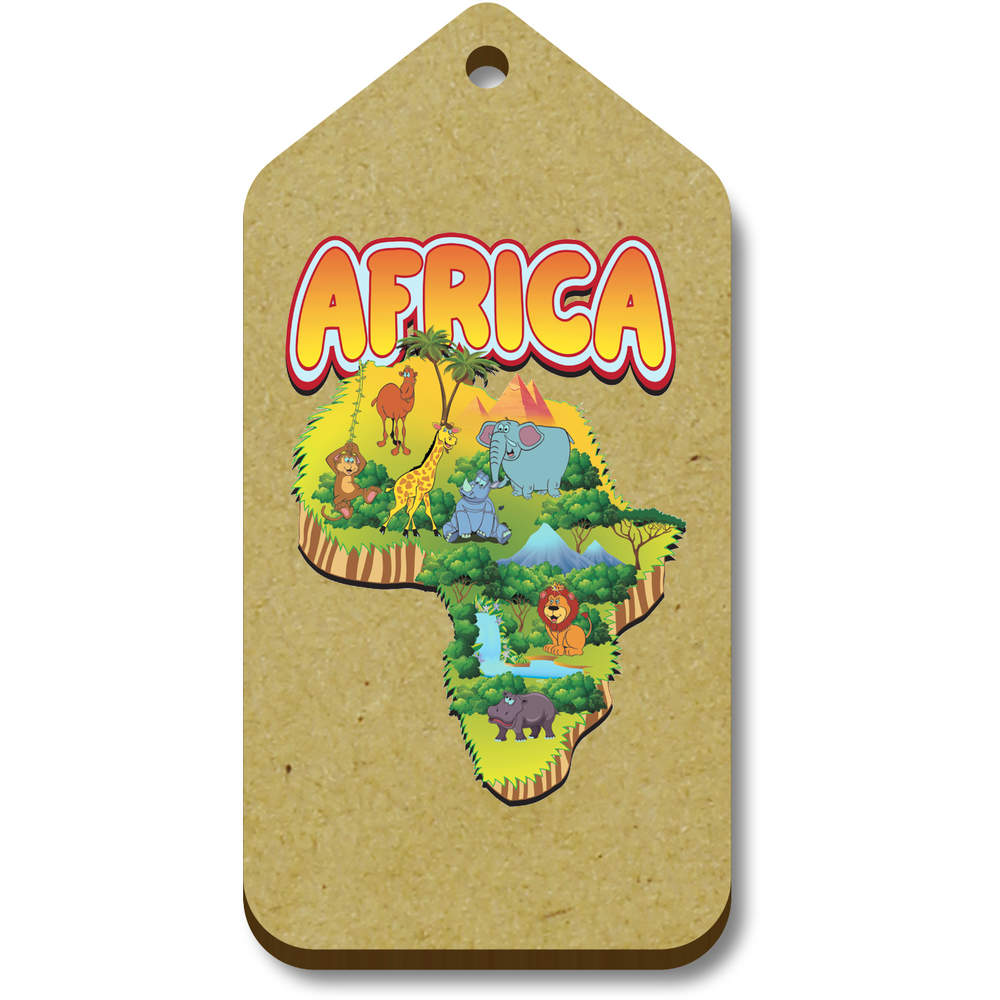 'Map of Africa' Gift / Luggage Tags (TG053909)