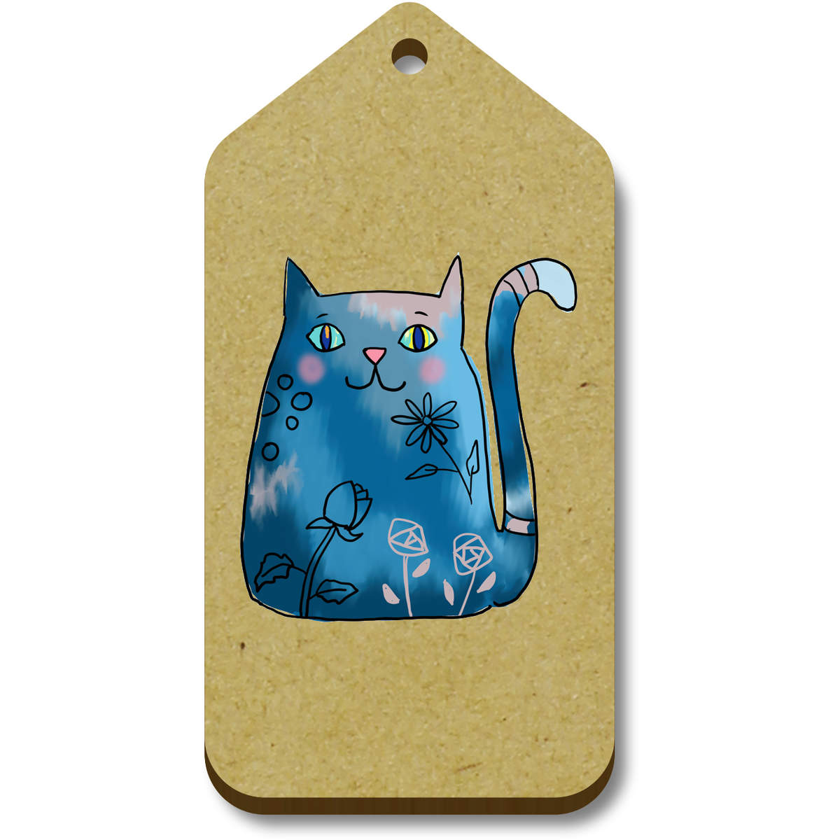 'Whimsical Cat' Gift / Luggage Tags (TG054286)