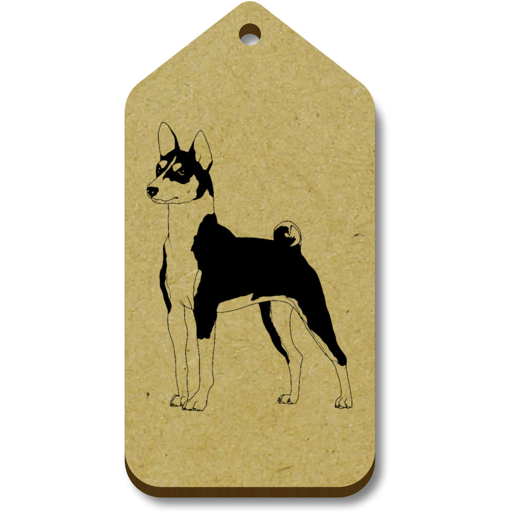 'Standing Basenji Dog' Gift / Luggage Tags (TG054566)