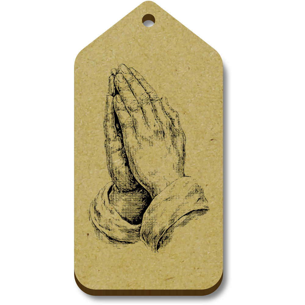 10 x 'Praying Hands' 66mm x 34mm Gift Tags (TG00142748)