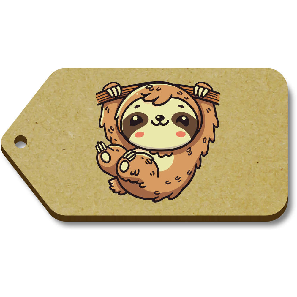 10 x 'Cute Baby Sloth' 66mm x 34mm Gift Tags (TG00143020)