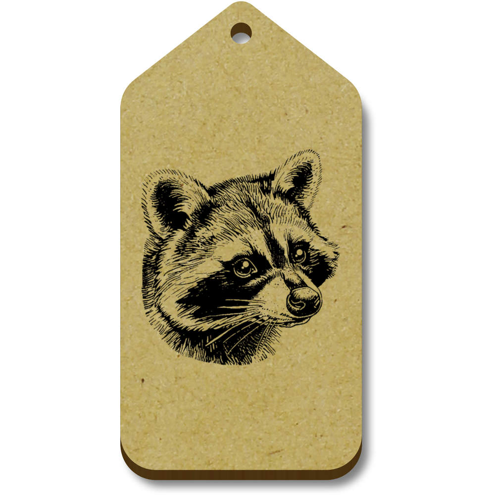 'Raccoon Portrait ' Gift / Luggage Tags (TG054946)