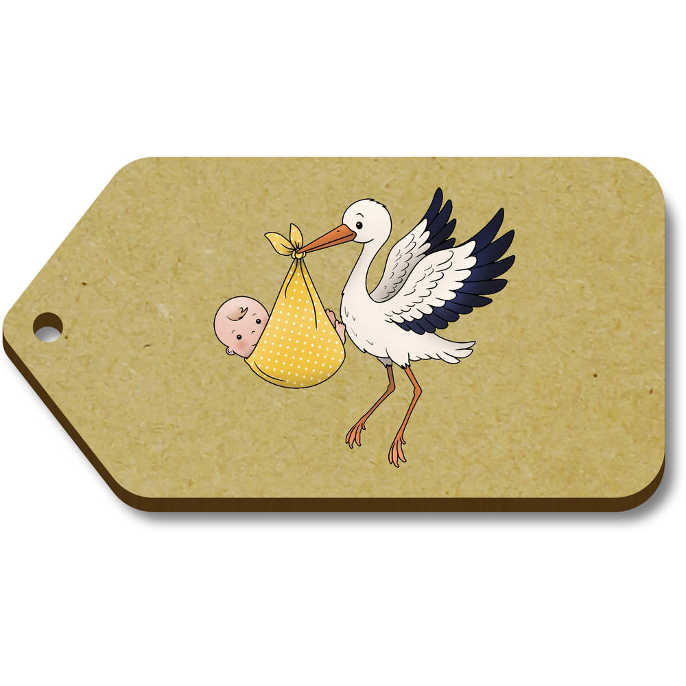 'Stork Carrying Baby' Gift / Luggage Tags (TG055015)