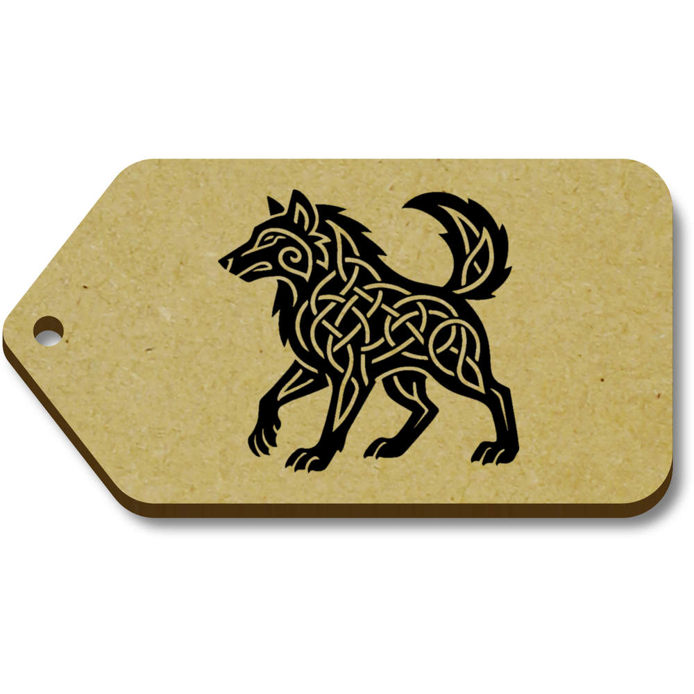 'Celtic Wolf' Gift / Luggage Tags (TG055182)