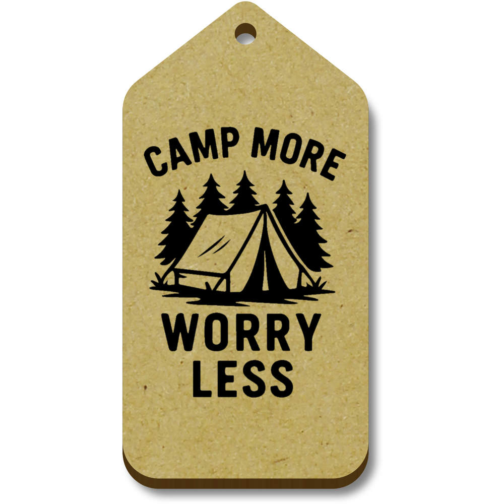 'Camp More Worry Less' Gift / Luggage Tags (TG055489)