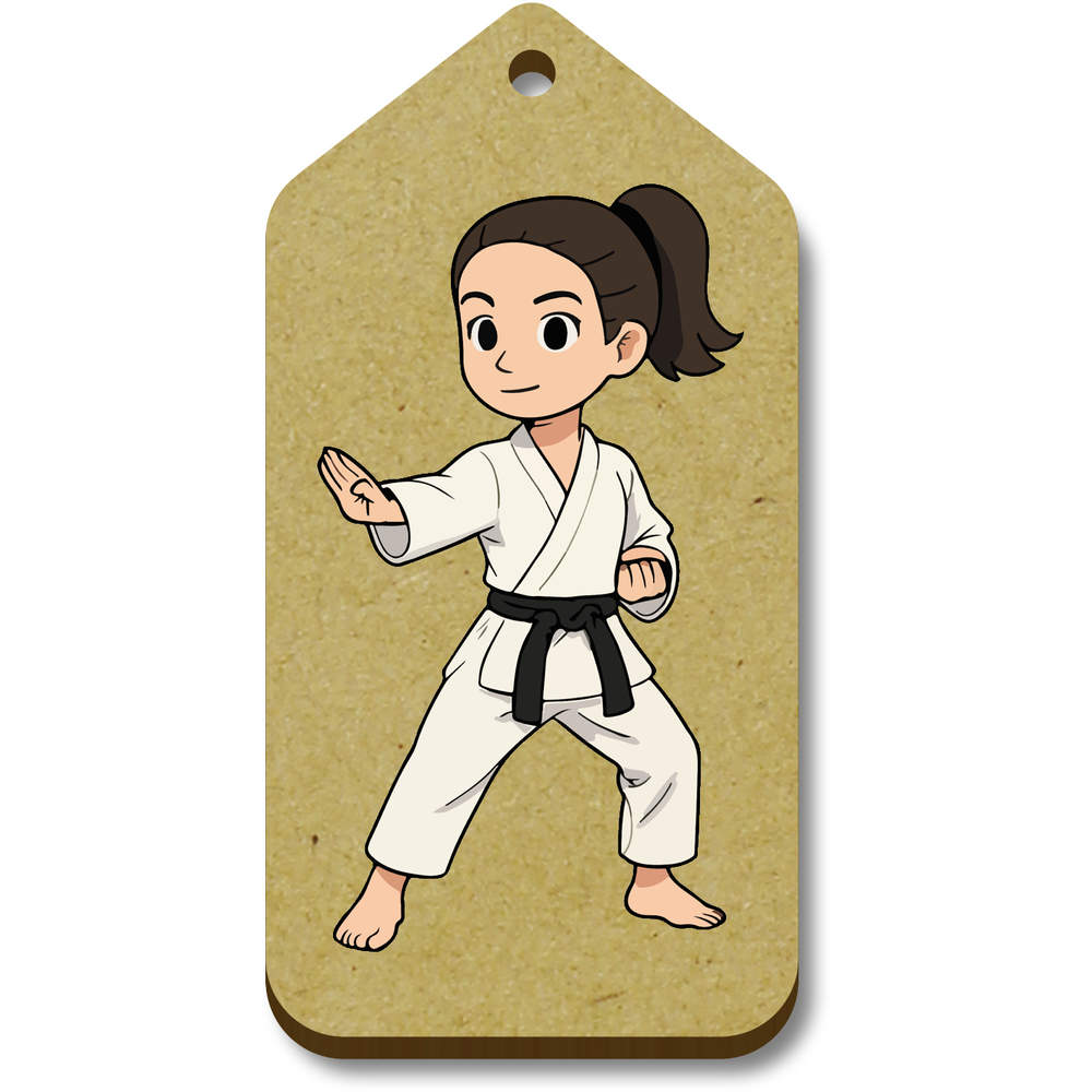 'Karate Girl' Gift / Luggage Tags (TG055683)