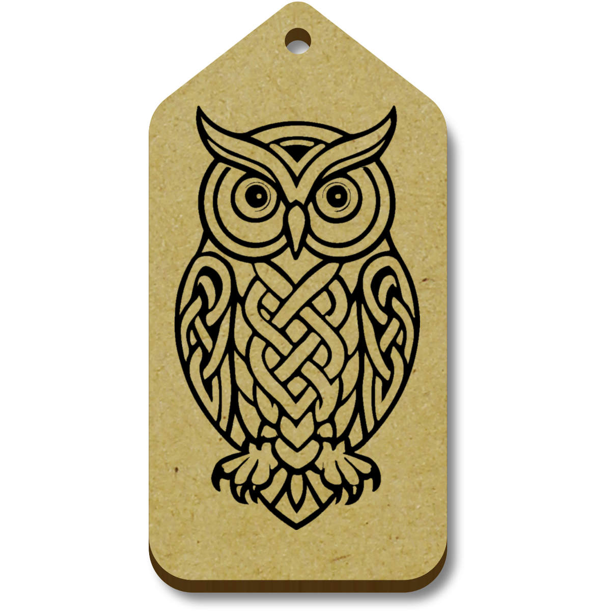 'Celtic Owl' Gift / Luggage Tags (TG056568)