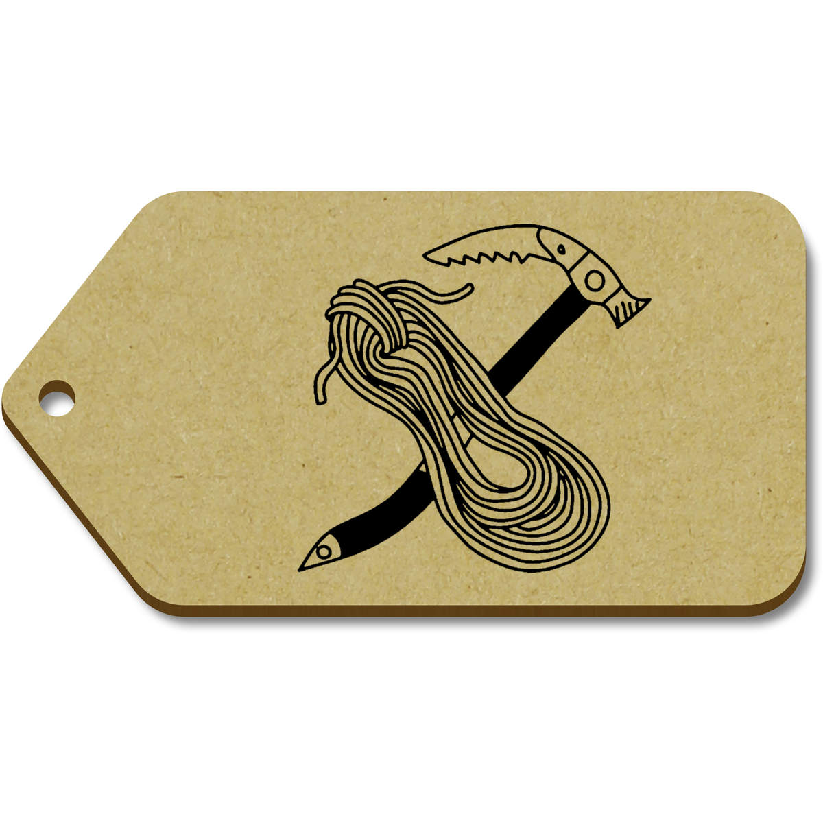 10 x Large 'Climbing Equipment' Wooden Gift Tags (TG00066738)