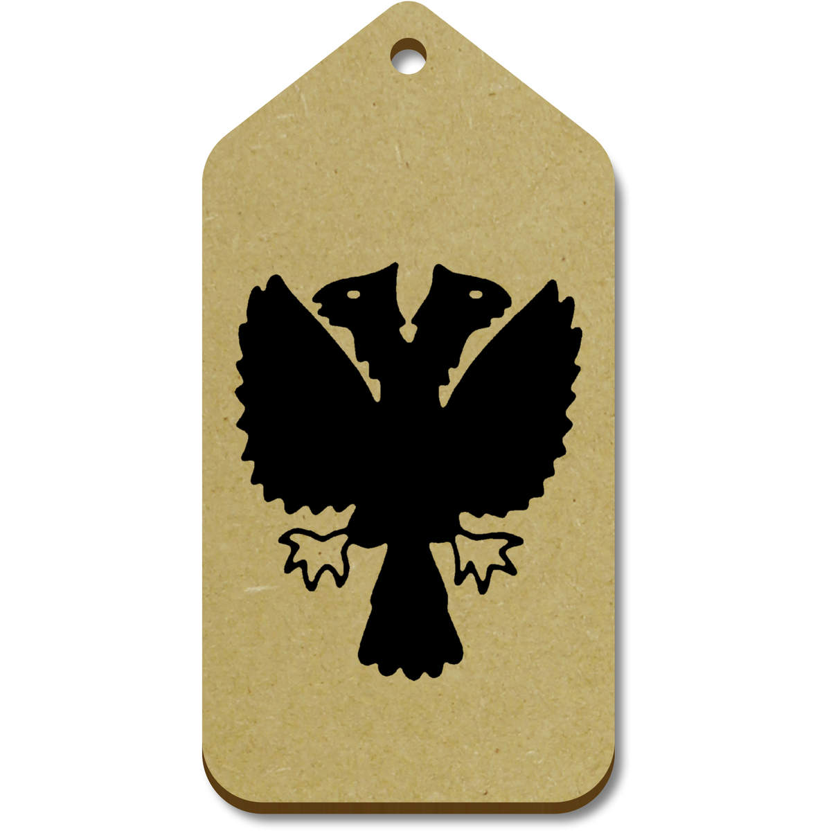 10 x Large 'Two Headed Eagle' Wooden Gift Tags (TG00067918)