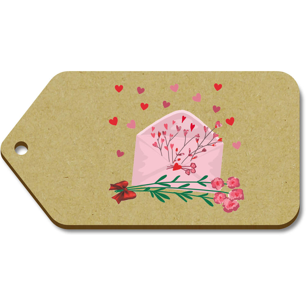 10 x Large 'Love Letter' Wooden Gift Tags (TG00124582)