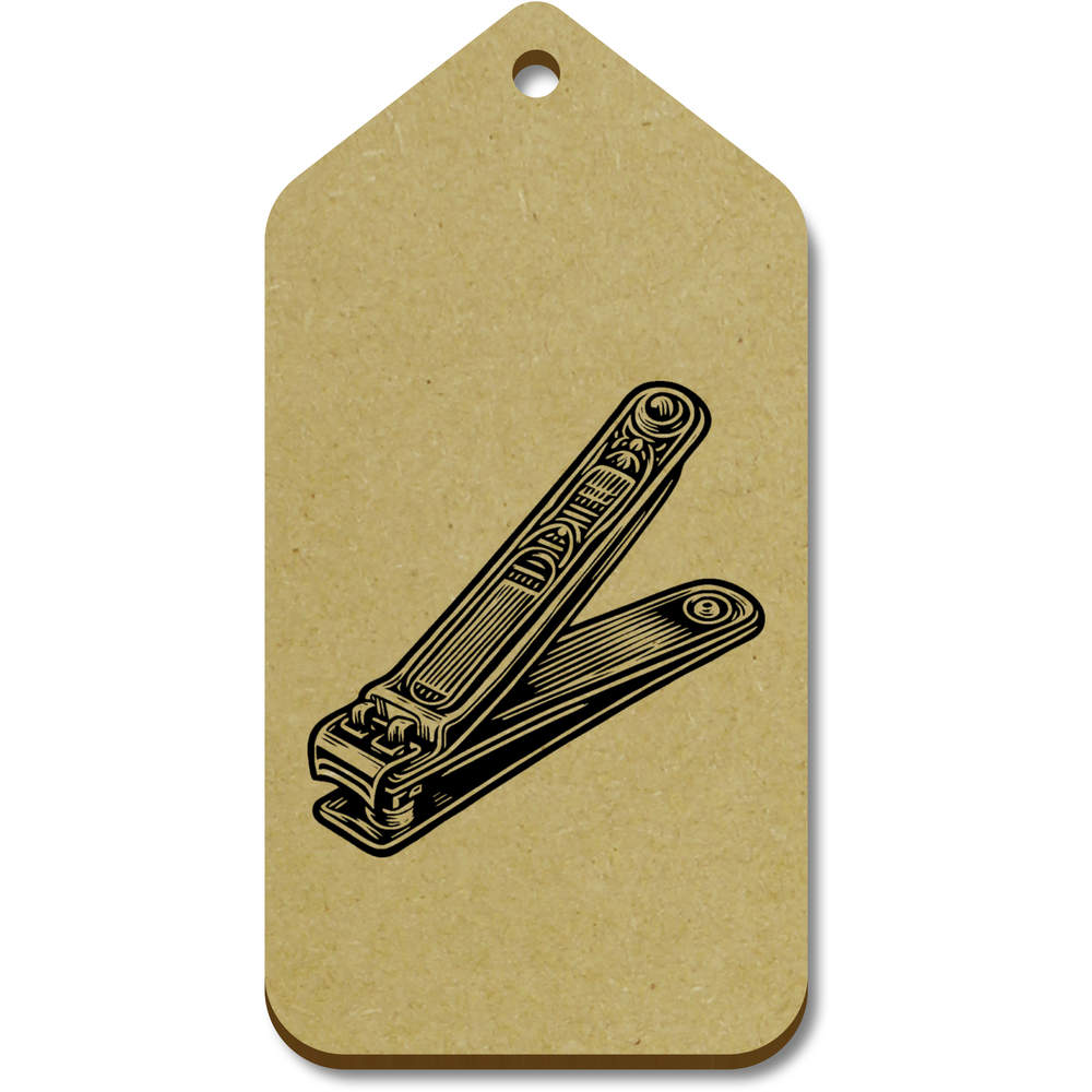 10 x Large 'Nail Clippers' Wooden Gift Tags (TG00135903)