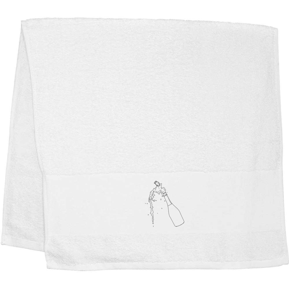 'Popped Champagne Bottle' Hand / Guest Towel (TL00038186)