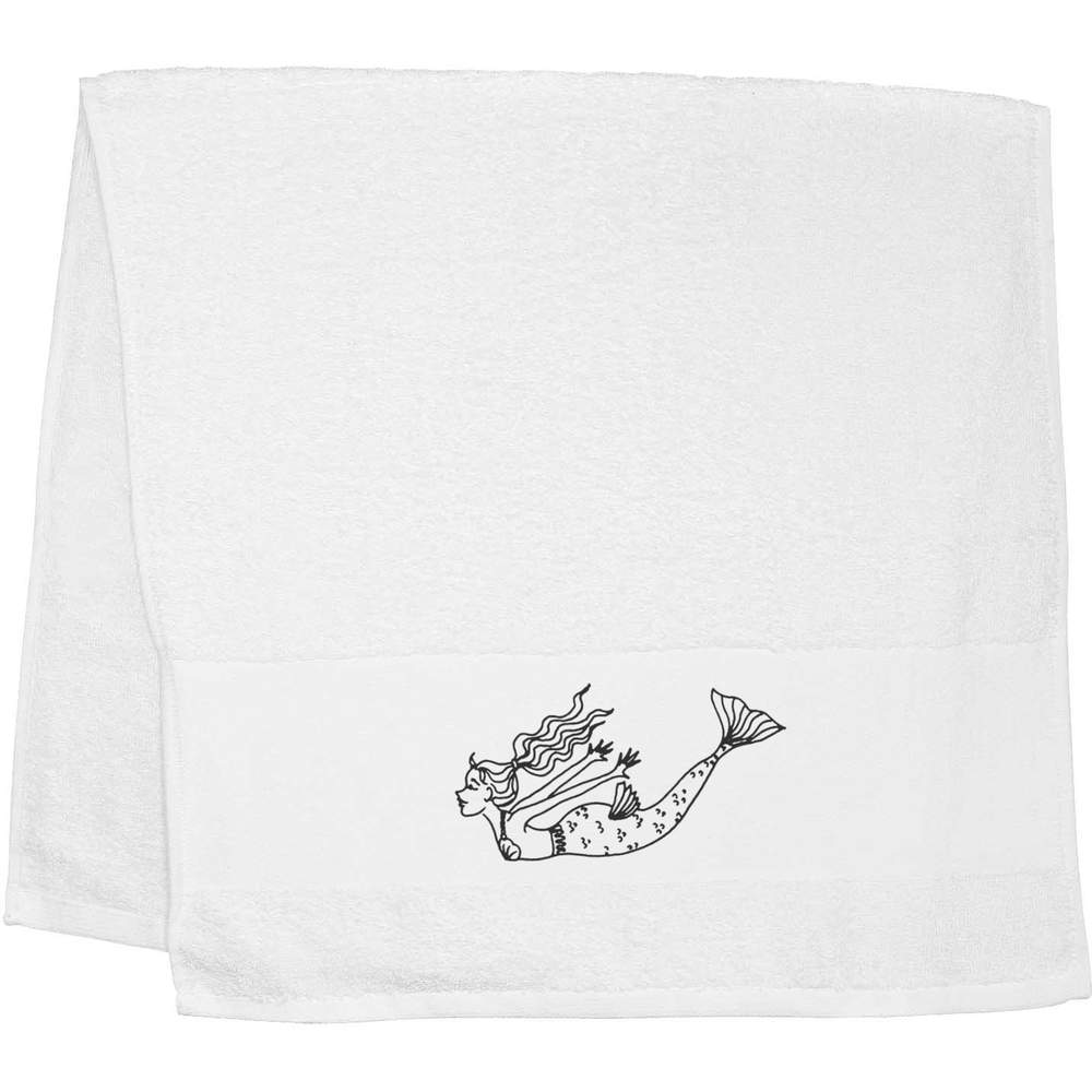 'Swimming Mermaid' Hand / Guest Towel (TL00041673)