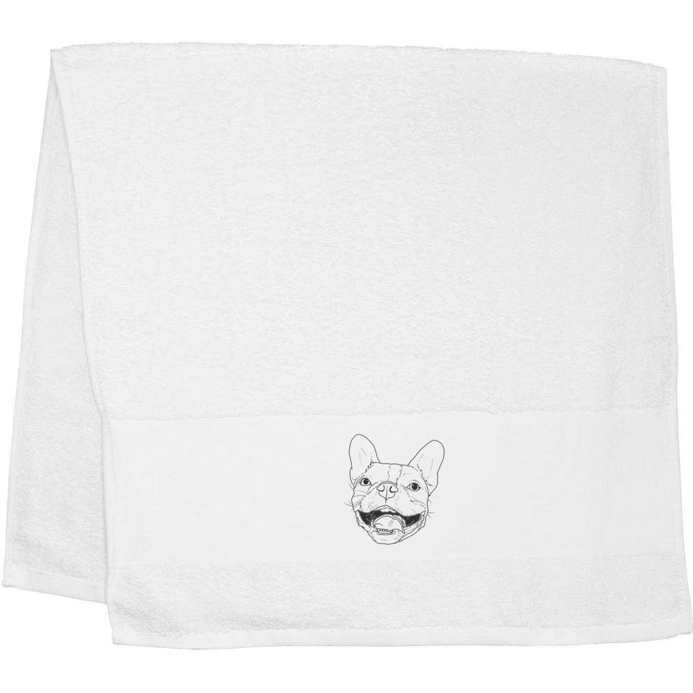 'French Bulldog Head' Hand / Guest Towel (TL00048539)
