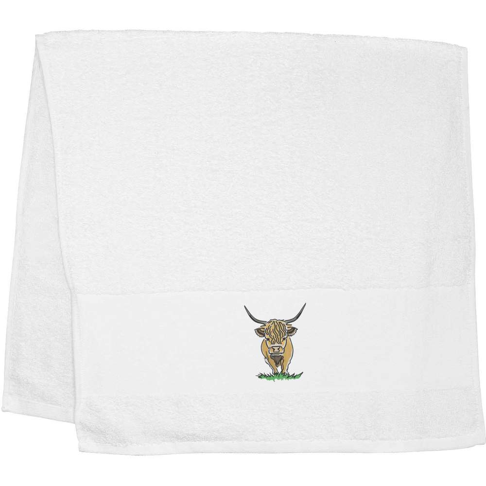 'Highland Cow' Hand / Guest Towel (TL00059311)