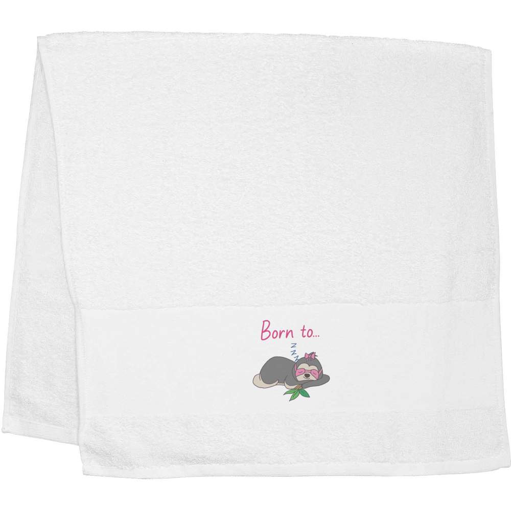 'Born to Sleep Sloth ' Hand / Guest Towel (TL00060825)