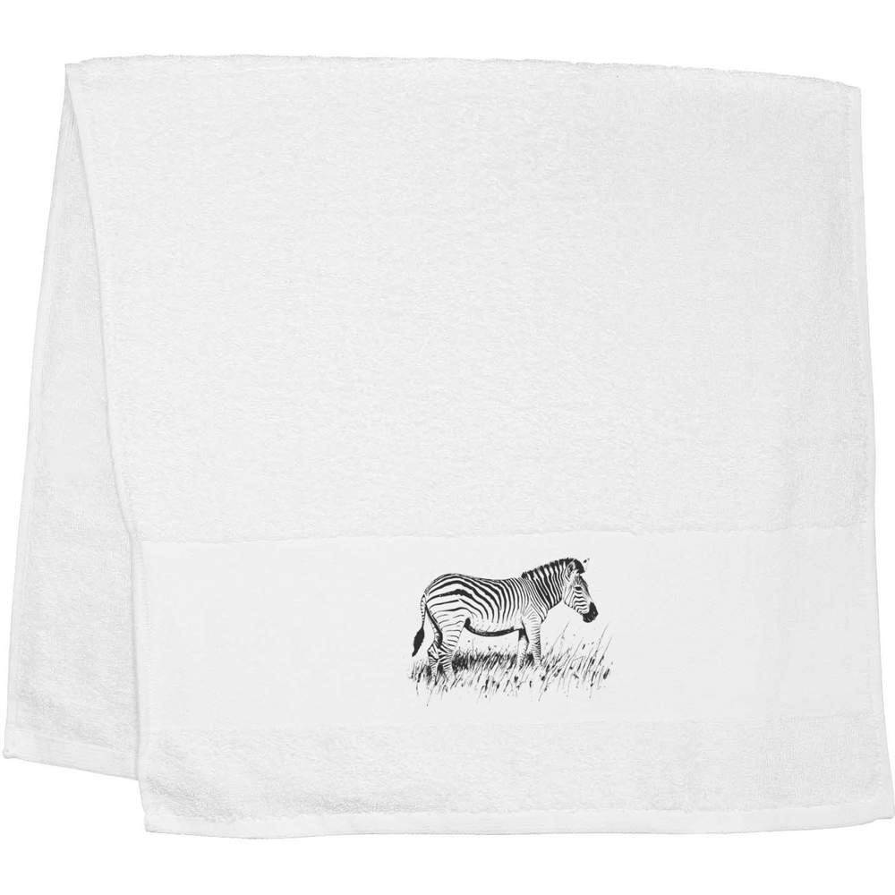 'Zebra Grazing on Grass' Hand / Guest Towel (TL00063569)
