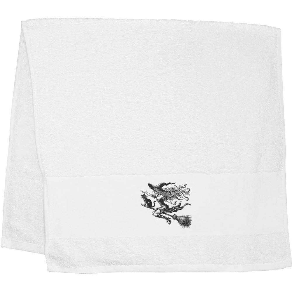 'Cool Witch On Broomstick' Hand / Guest Towel (TL00073231)