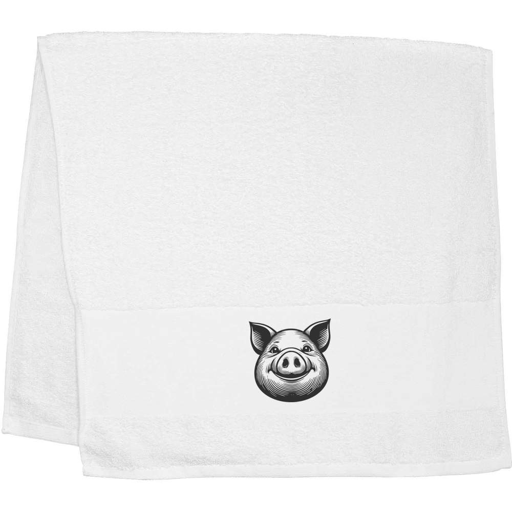 'Happy Pig Face' Hand / Guest Towel (TL00077237)