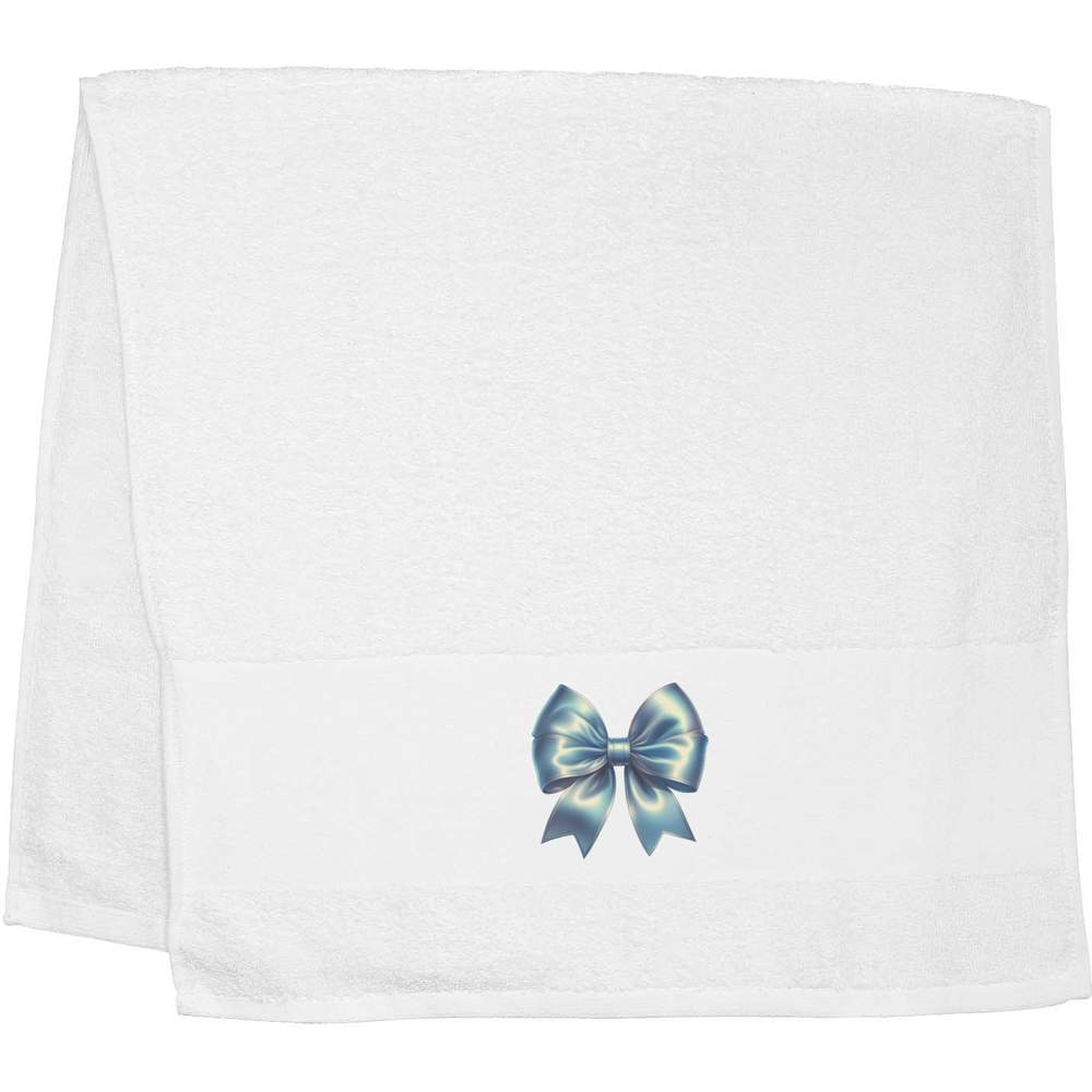 'Pretty Blue Bow' Hand / Guest Towel (TL00081975)