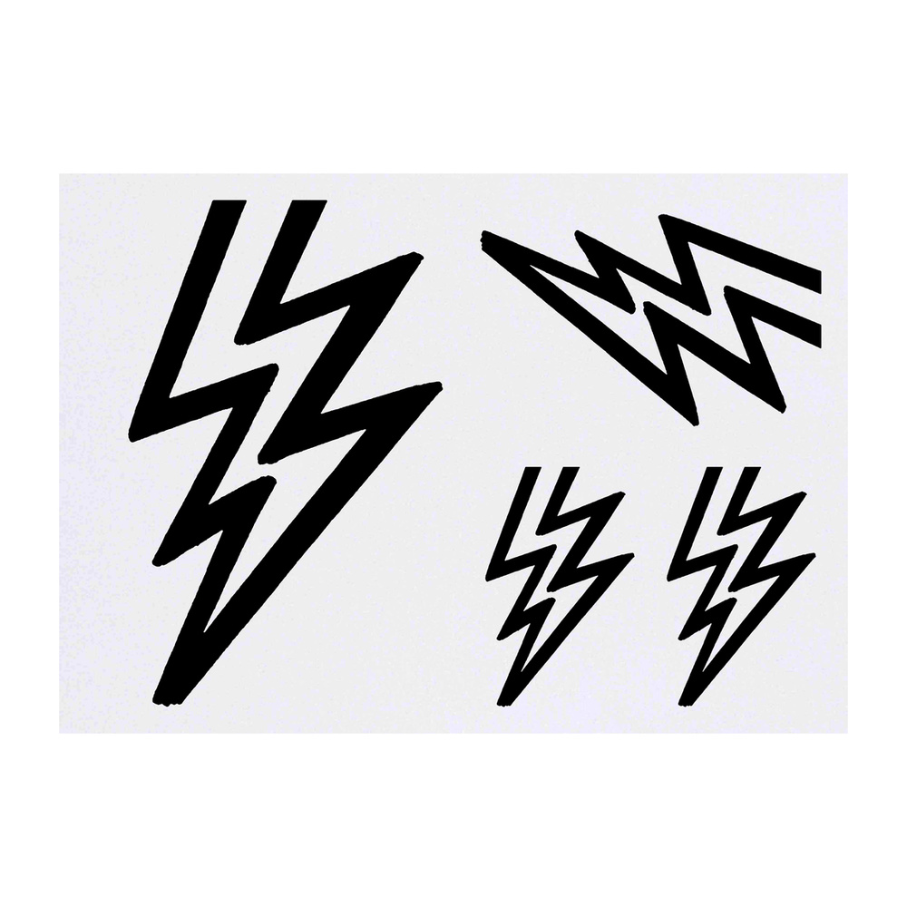 'Lightning Bolt' Temporary Tattoos (TO001696)