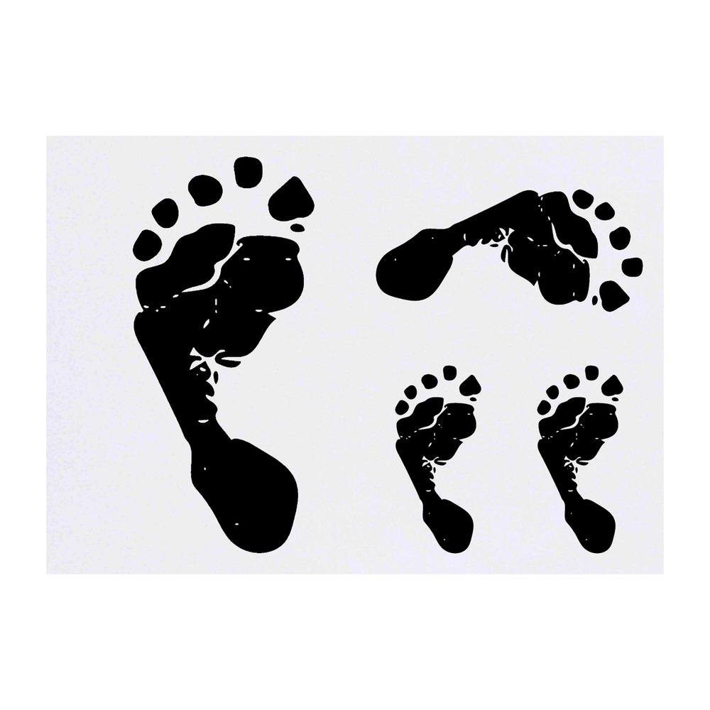 'Left Footprint' Temporary Tattoos - Water Resistant, Skin-Safe, Non-Toxic Transfers (TO007358)