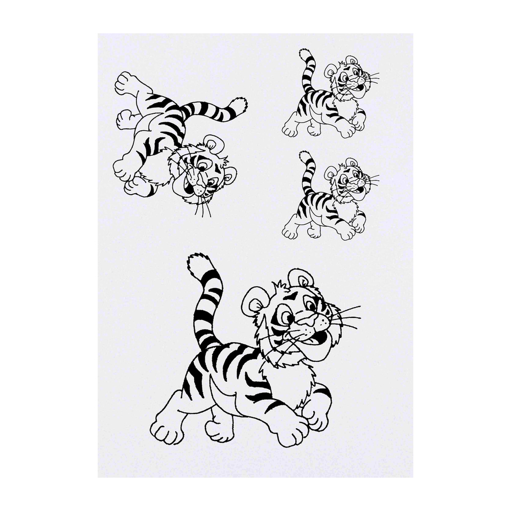 Cute Tiger Baby Tattoo