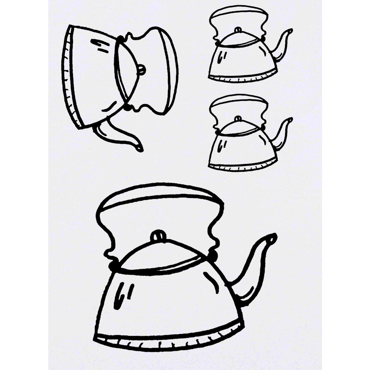 'Kettle' Temporary Tattoos -  Water Resistant, Skin-Safe, Non-Toxic Transfers (TO020147)