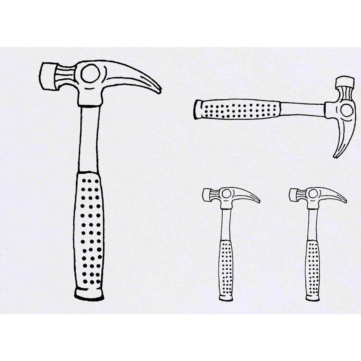 'Hammer' Temporary Tattoos -  Water Resistant, Skin-Safe, Non-Toxic Transfers (TO037817)