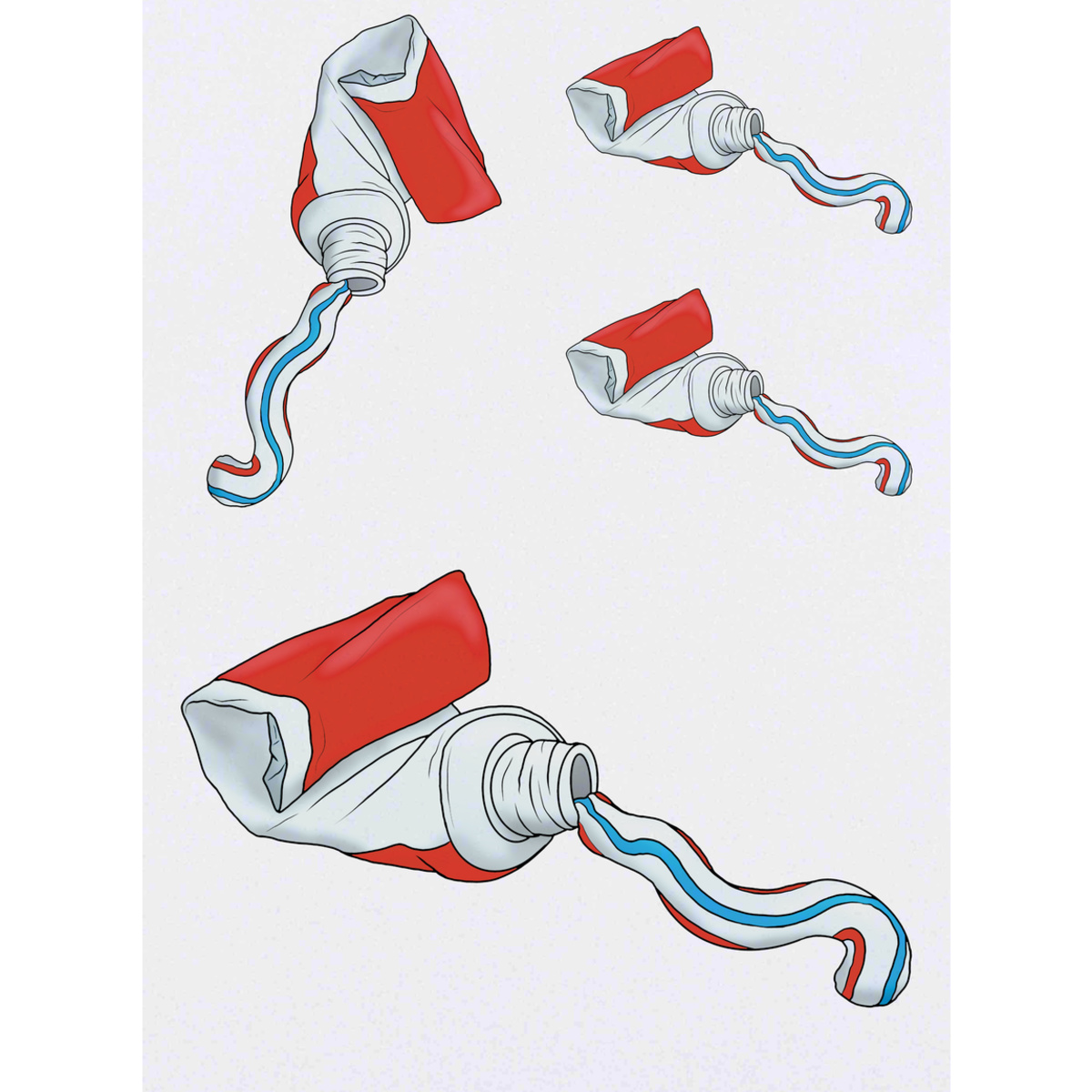 'Toothpaste' Temporary Tattoos -  Water Resistant, Skin-Safe, Non-Toxic Transfers (TO039698)