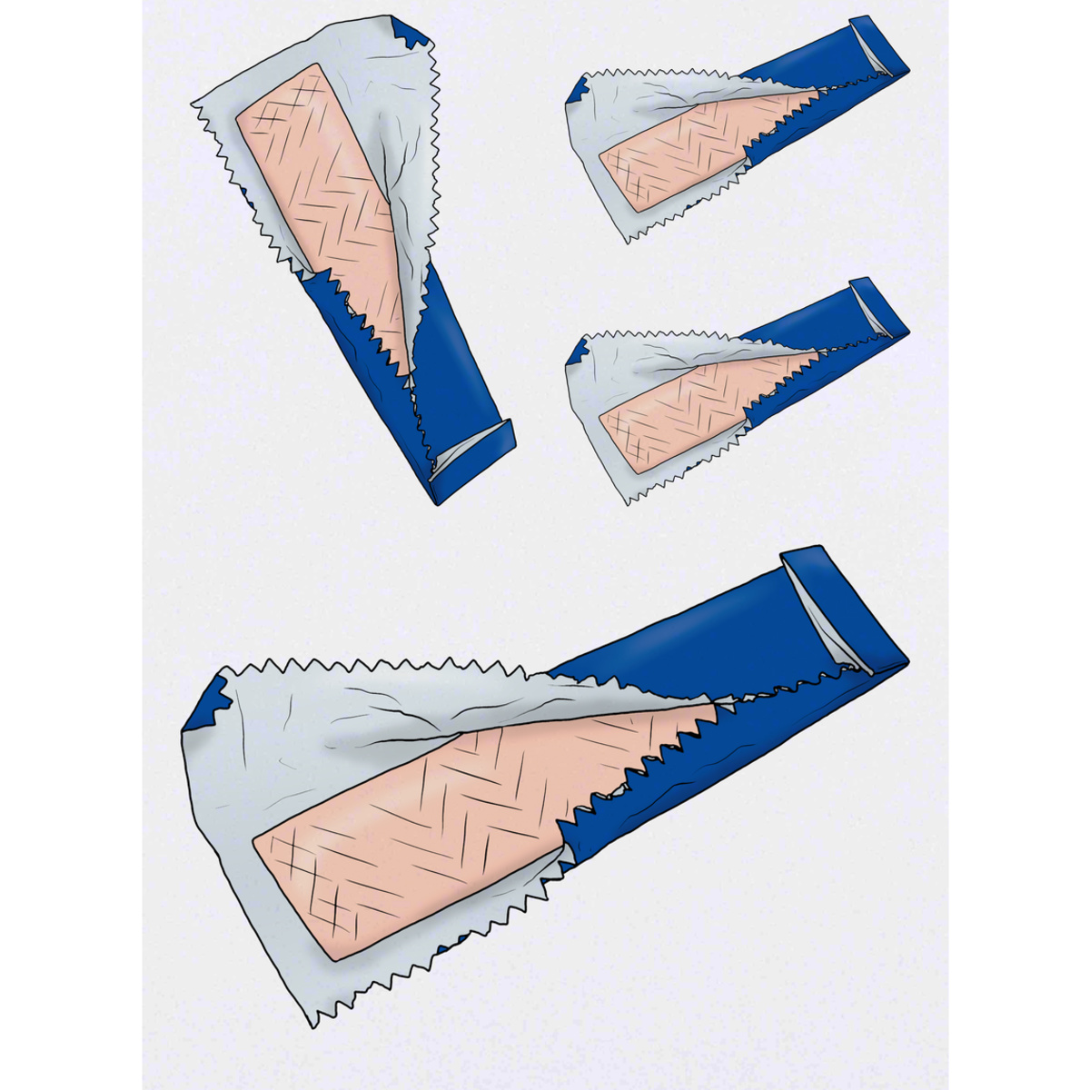 'Chewing Gum' Temporary Tattoos -  Water Resistant, Skin-Safe, Non-Toxic Transfers (TO039701)