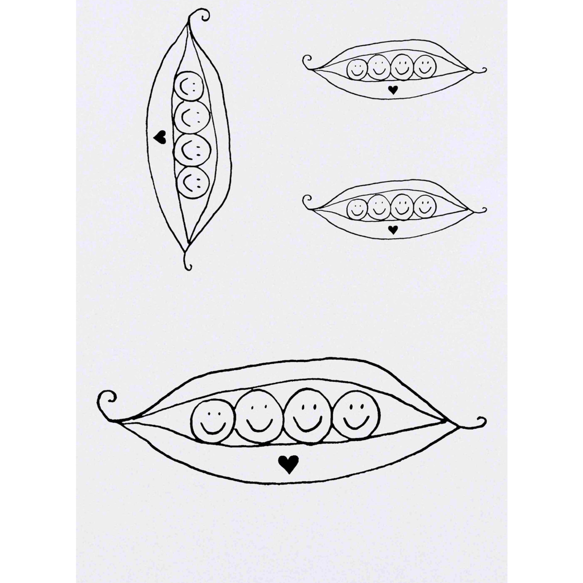 'Peas in a Pod' Temporary Tattoos -  Water Resistant, Skin-Safe, Non-Toxic Transfers (TO041202)