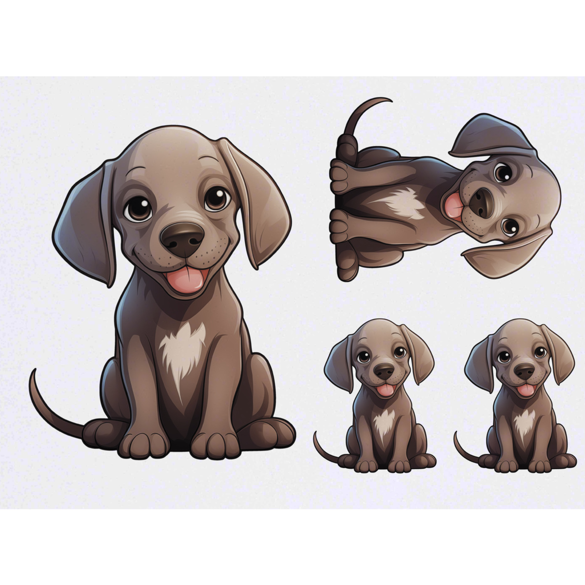 'Weimaraner' Temporary Tattoos -  Water Resistant, Skin-Safe, Non-Toxic Transfers (TO043016)