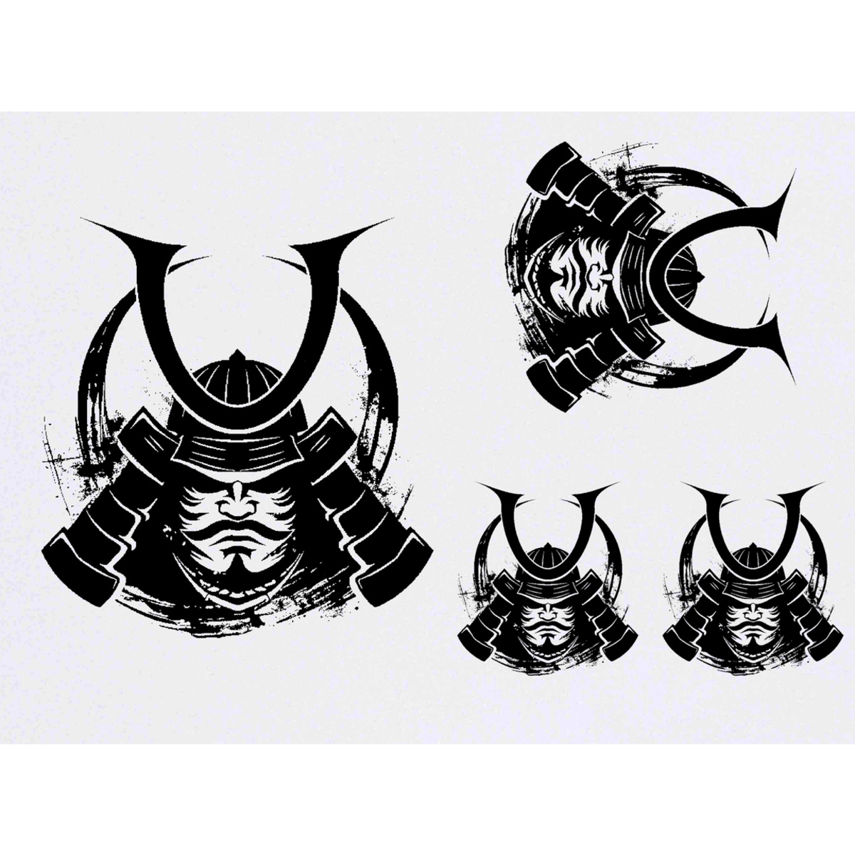 'Concentration Samurai' Temporary Tattoos -  Water Resistant, Skin-Safe, Non-Toxic Transfers (TO045942)